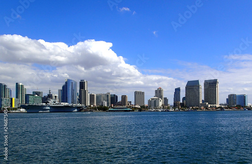 San Diego skyline view from the harbor