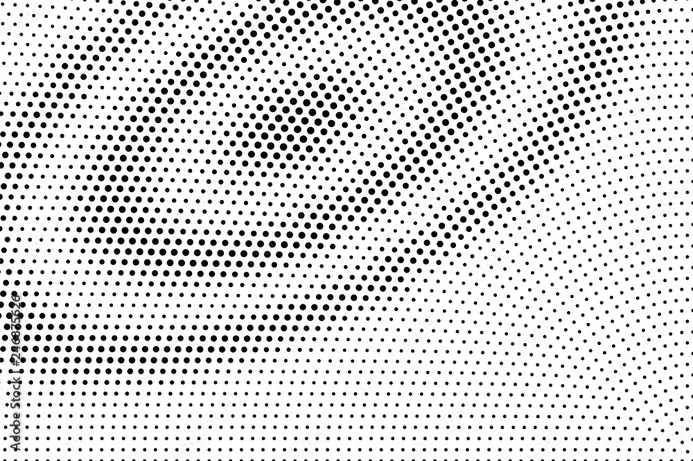 Black on white grunge halftone vector. Digital dotted texture. Oval dotwork gradient for vintage effect. Black on white grunge halftone vector. Digital dotted texture. Oval dotwork gradient for vintage effect.