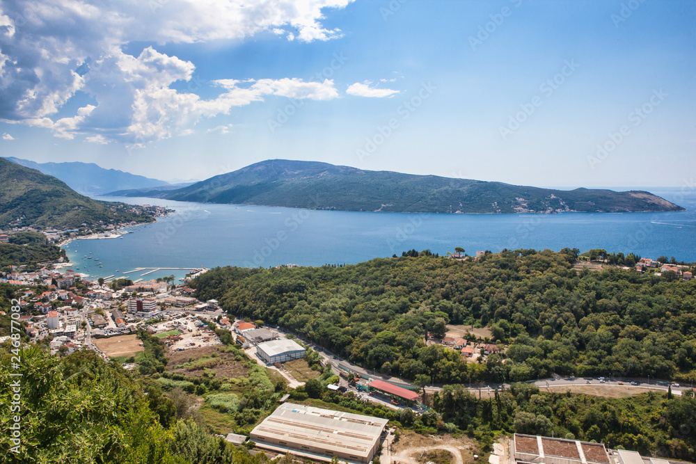 A view of the tourist town of Herceg Novi in Montenegro.