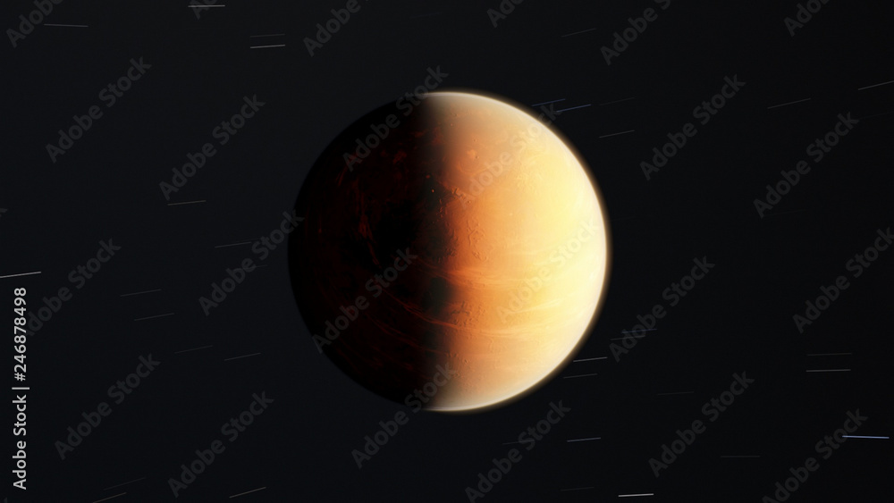 Exoplanet fire planet 3D illustration (Elements of this image furnished by NASA) Exoplanet fire planet 3D illustration (Elements of this image furnished by NASA)