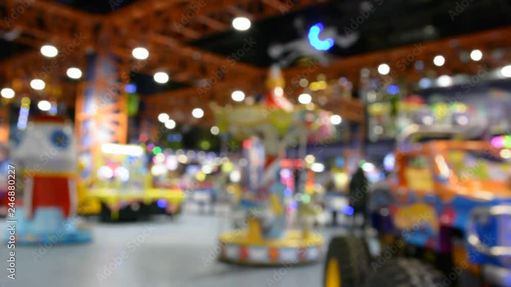 Unfocused blurry light carousel background. Unfocused blurry light carousel background.