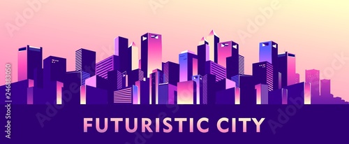 abstract buildings banner
