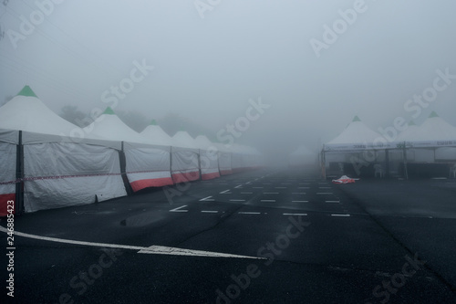 Foggy Tents