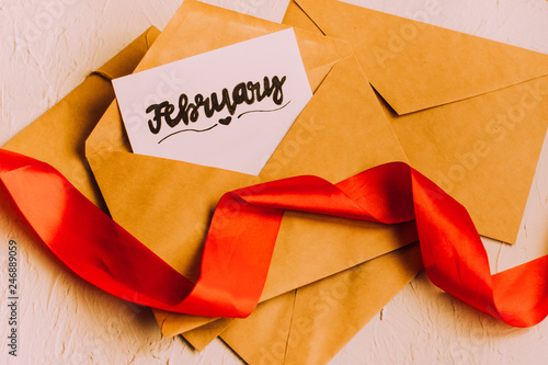 Mailings. February. Valentine's Day. Parcels in envelopes. Packaging for letters. Forward small orders by mail. Delivery orders. Craft envelopes