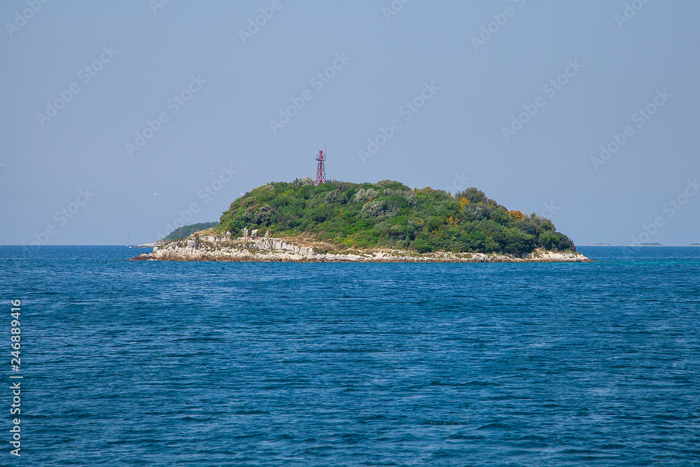 Small Deserted Uninhabited Island in Adriatic Sea Small Deserted Uninhabited Island in Adriatic Sea