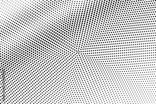 Black on white halftone vector. Diagonal dotted texture. Smooth dotwork gradient. Monochrome halftone overlay
