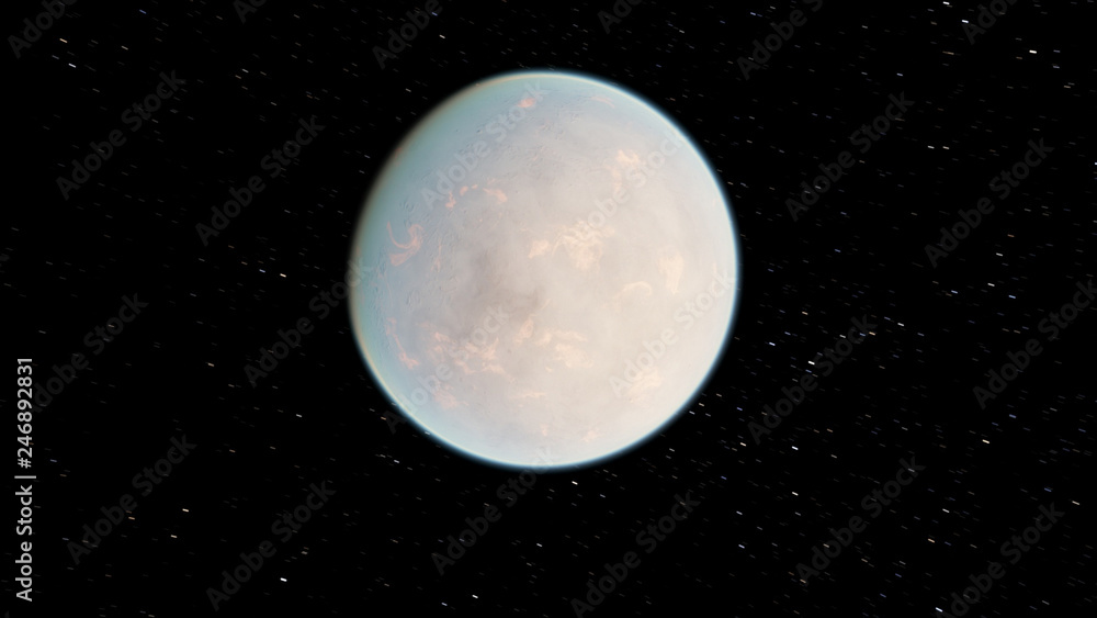 Exoplanet 3D illustration (Elements of this image furnished by NASA) Exoplanet 3D illustration (Elements of this image furnished by NASA)