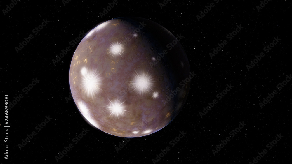 Brown Gray ice exoplanet 3D illustration (Elements of this image furnished by NASA) Brown Gray ice exoplanet 3D illustration (Elements of this image furnished by NASA)