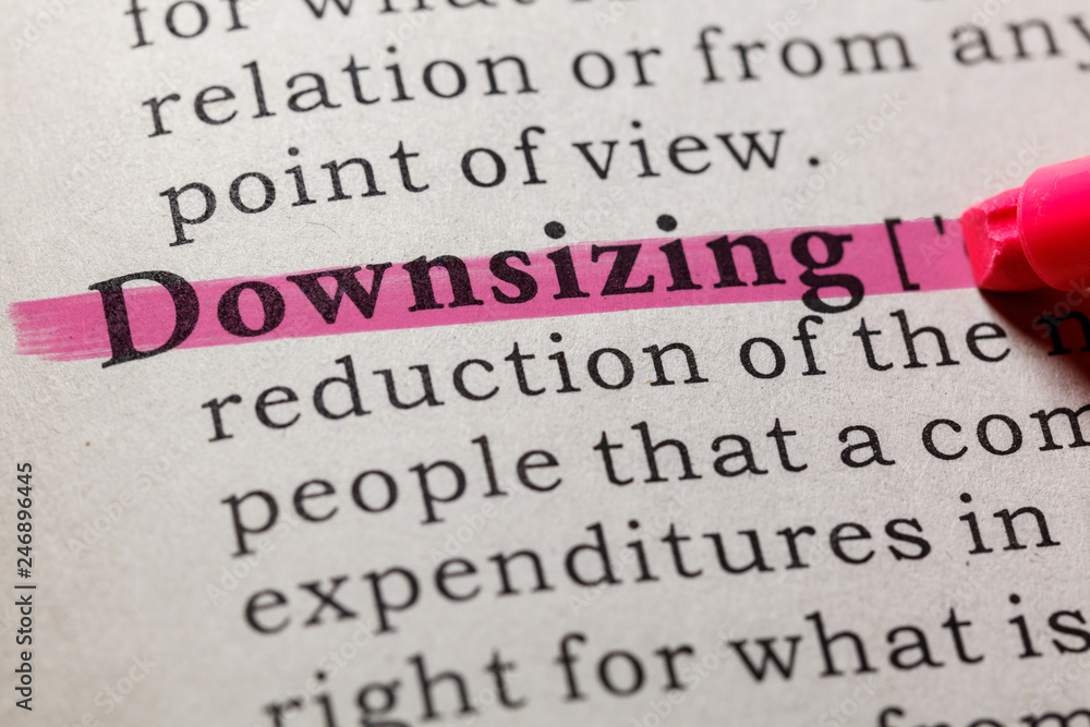 Obraz premium definition of downsizing