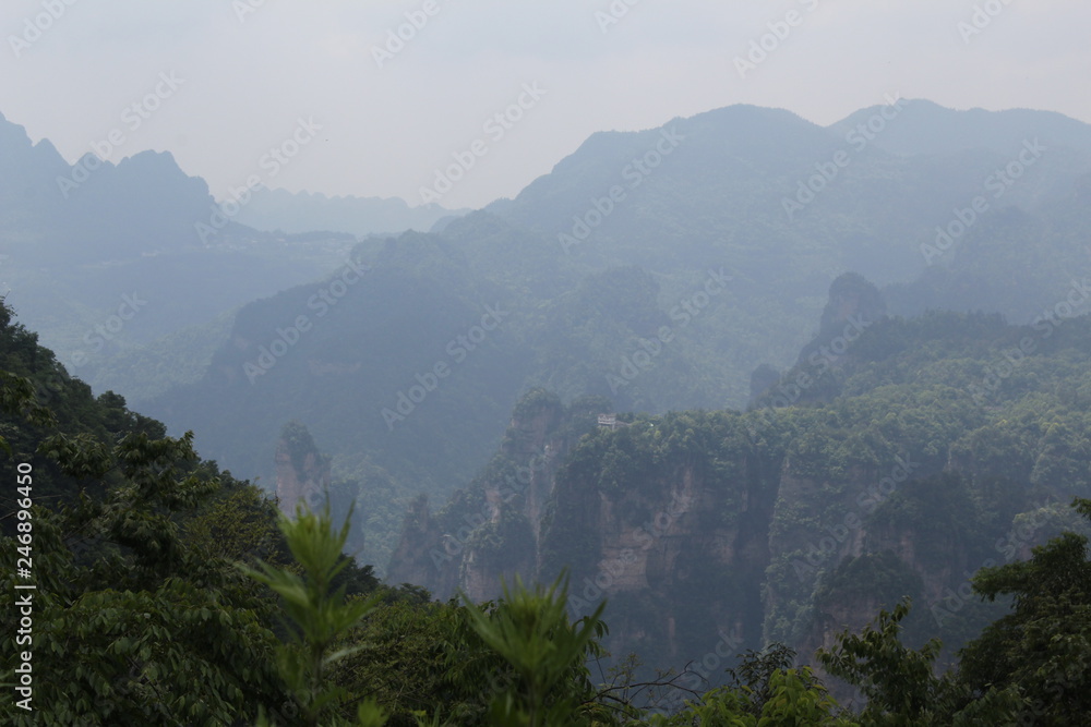 Fototapeta premium view of mountains