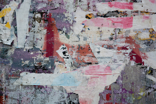 Abstract torn posters