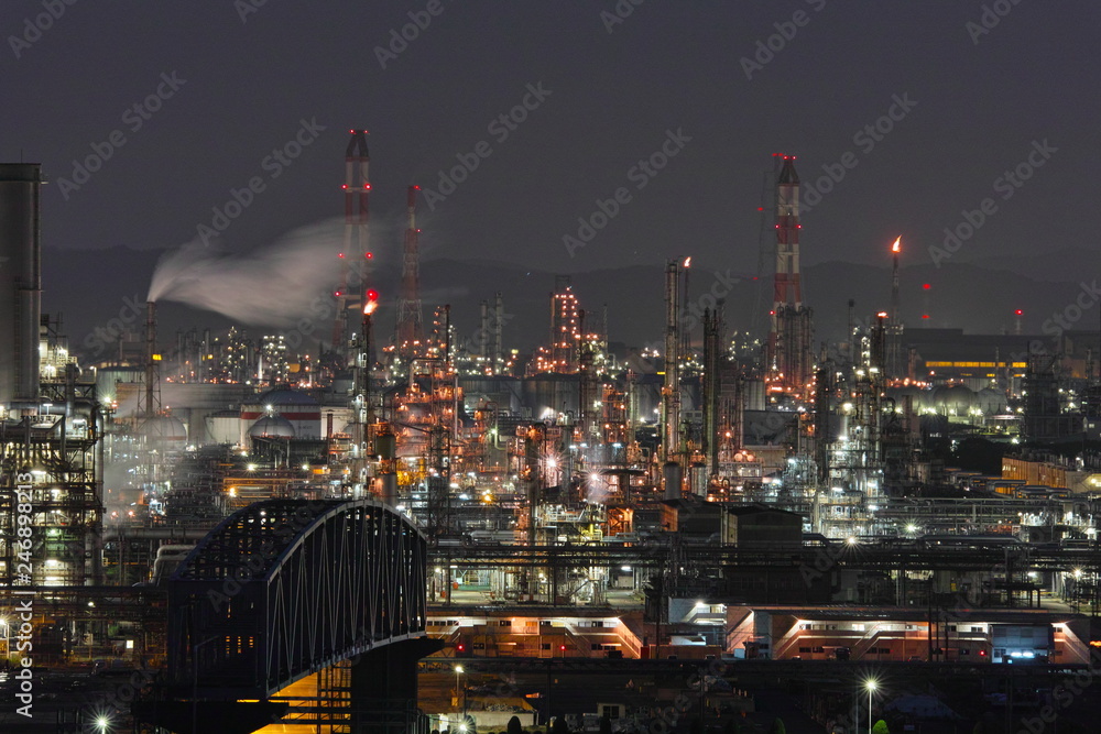 Fototapeta premium 水島工場夜景