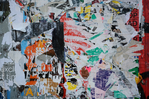 Abstract torn posters