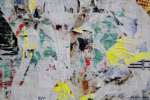 Abstract torn posters