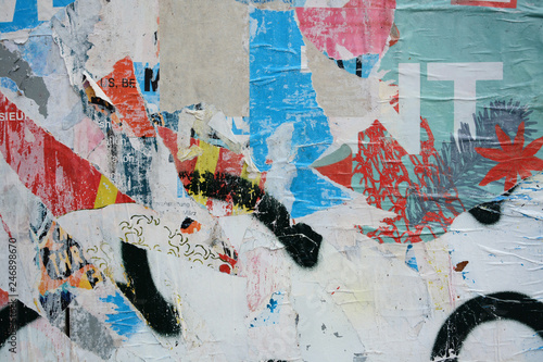 Fotografía Abstract torn posters