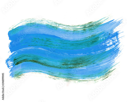 Colorful abstract acrylic hand painted brush strokes background