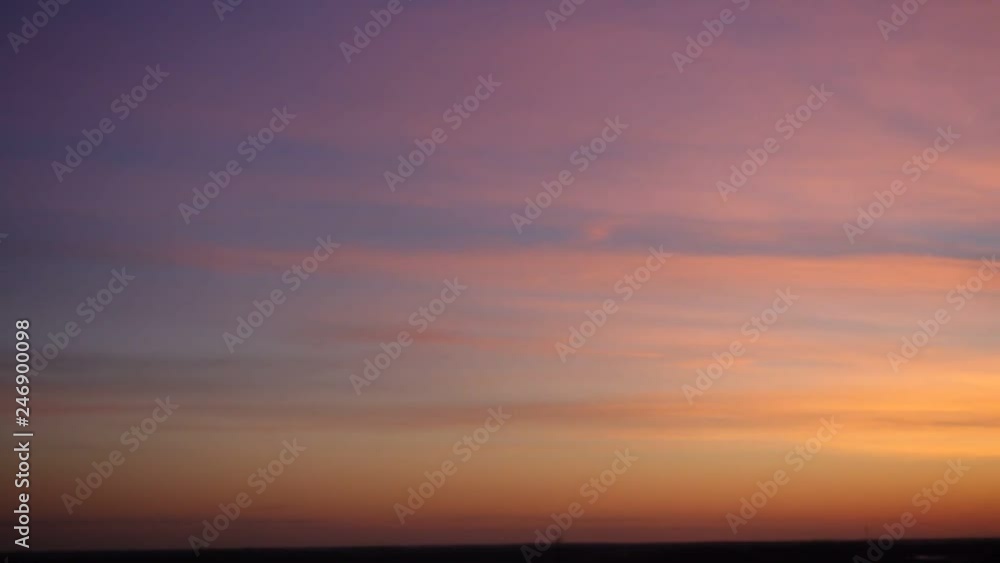 Sunset Timelapse As Two Jets Streak Through The Sky With White Contrails Sunset Timelapse As Two Jets Streak Through The Sky With White Contrails
