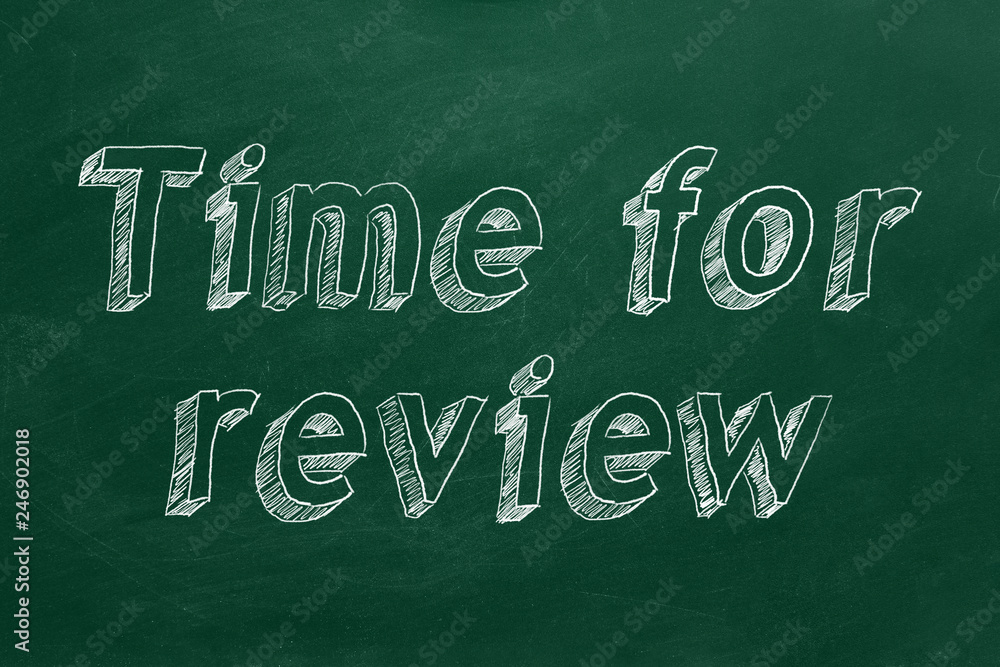 Obraz premium Time for review