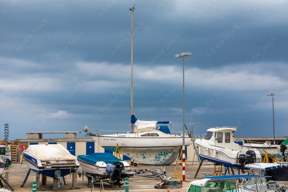 Fototapeta premium Hafen von Can Picafort an der Bucht von Alcudia