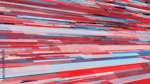 Abstract stripes in space - abstraction of data communication, computer generated background, 3D rendering photo