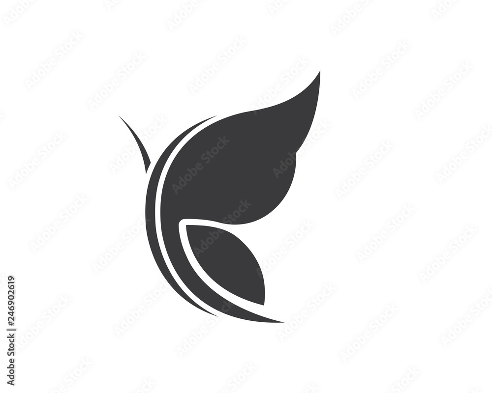 Naklejka premium butterfly logo vector template design