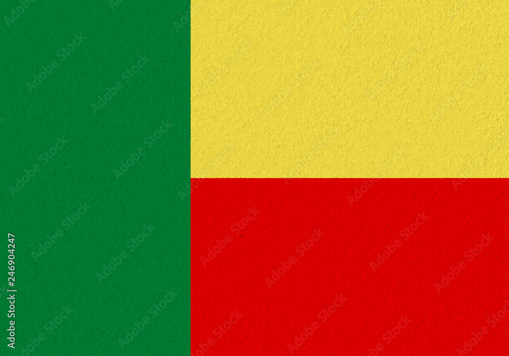 Fototapeta premium Benin paper flag