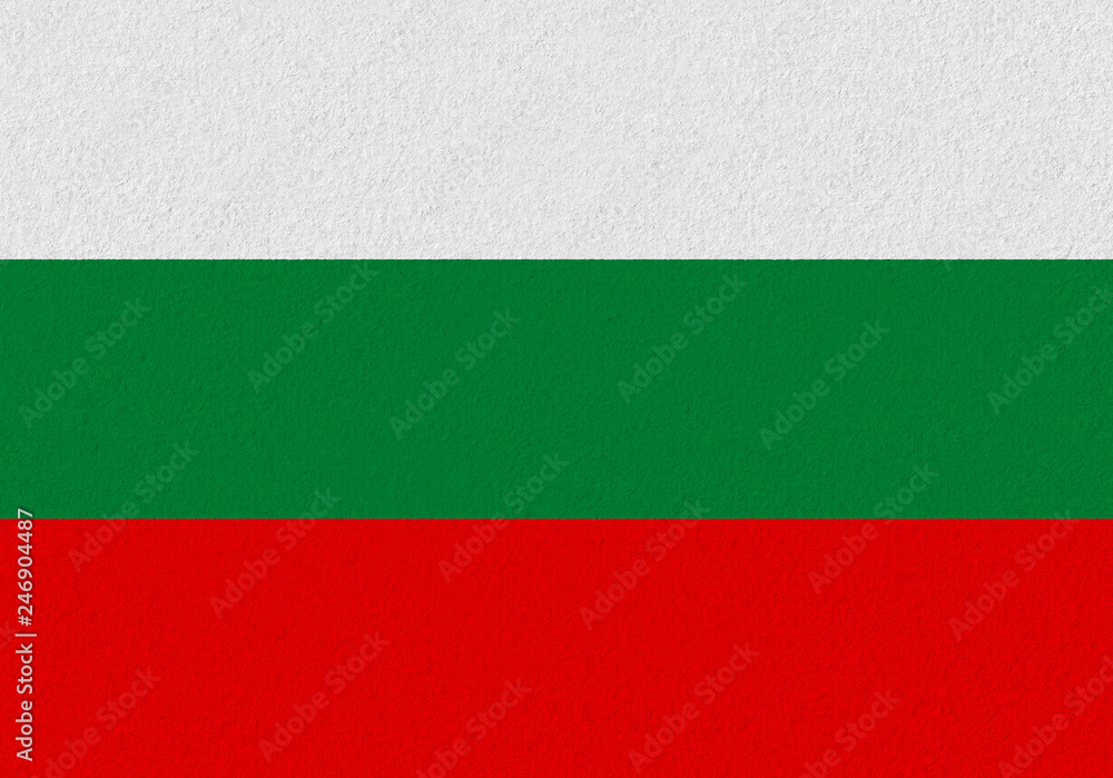 Obraz premium papierowa flaga bułgarii