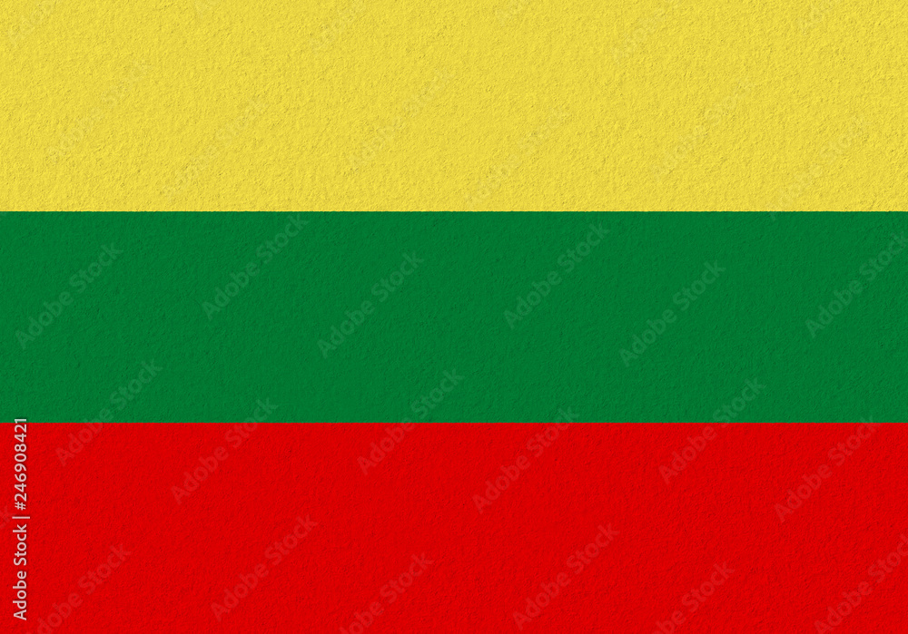Fototapeta premium lithuania paper flag