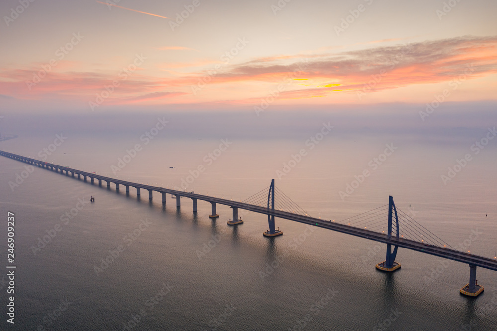 Obraz premium Hong Kong-Zhuhai-Macao Bridge