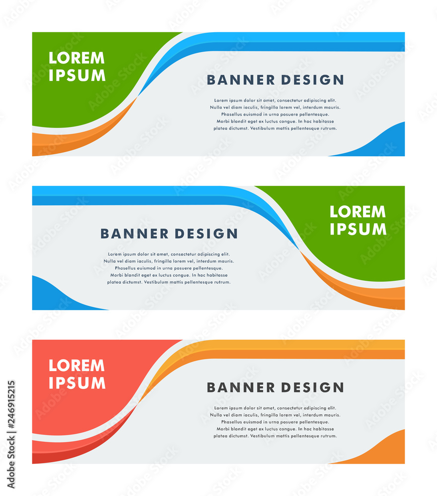 Banner Design Background Abstract Vector Template
