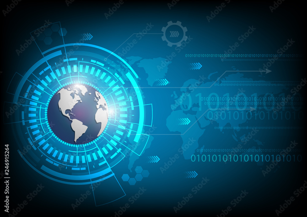 World abstract technology World abstract technology