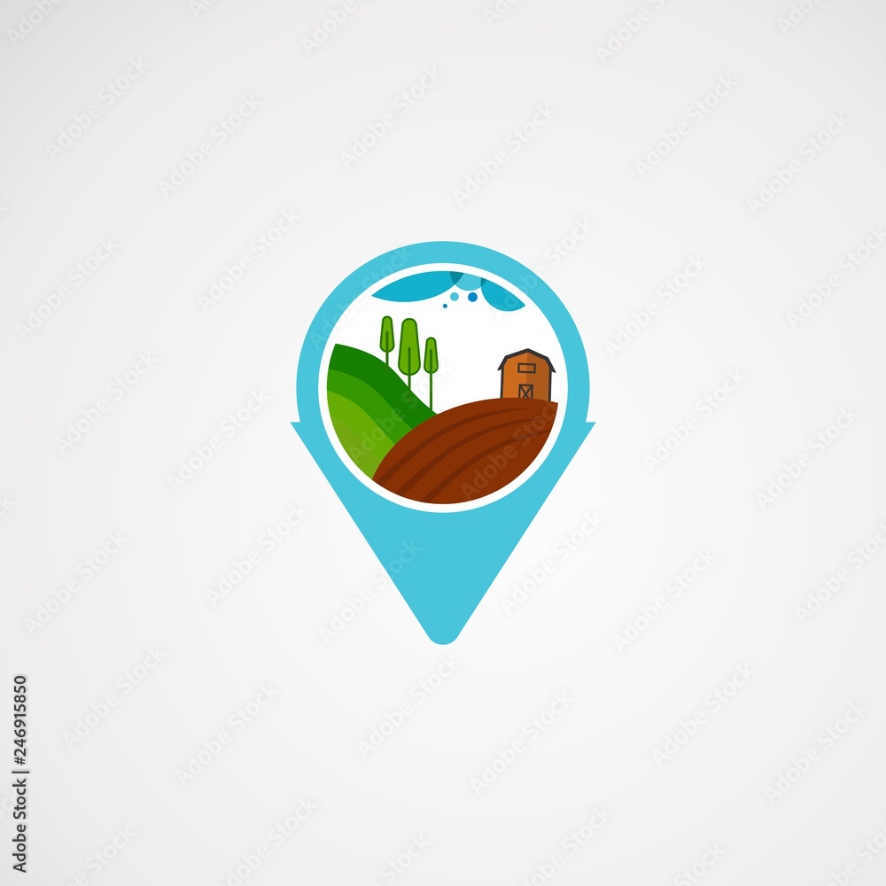 ponint farming logo vector, icon, element, and template ponint farming logo vector, icon, element, and template