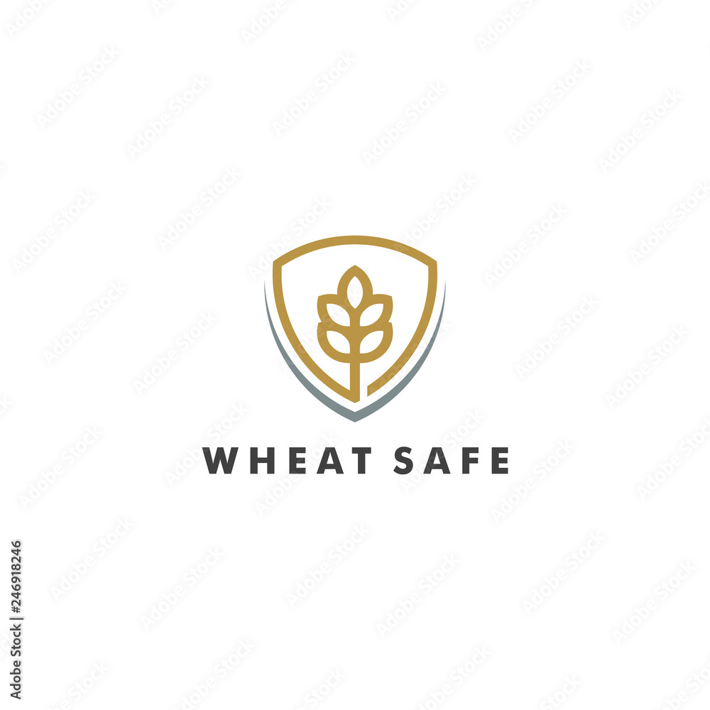 Wheat Store Logo Template vector illustration Wheat Store Logo Template vector illustration
