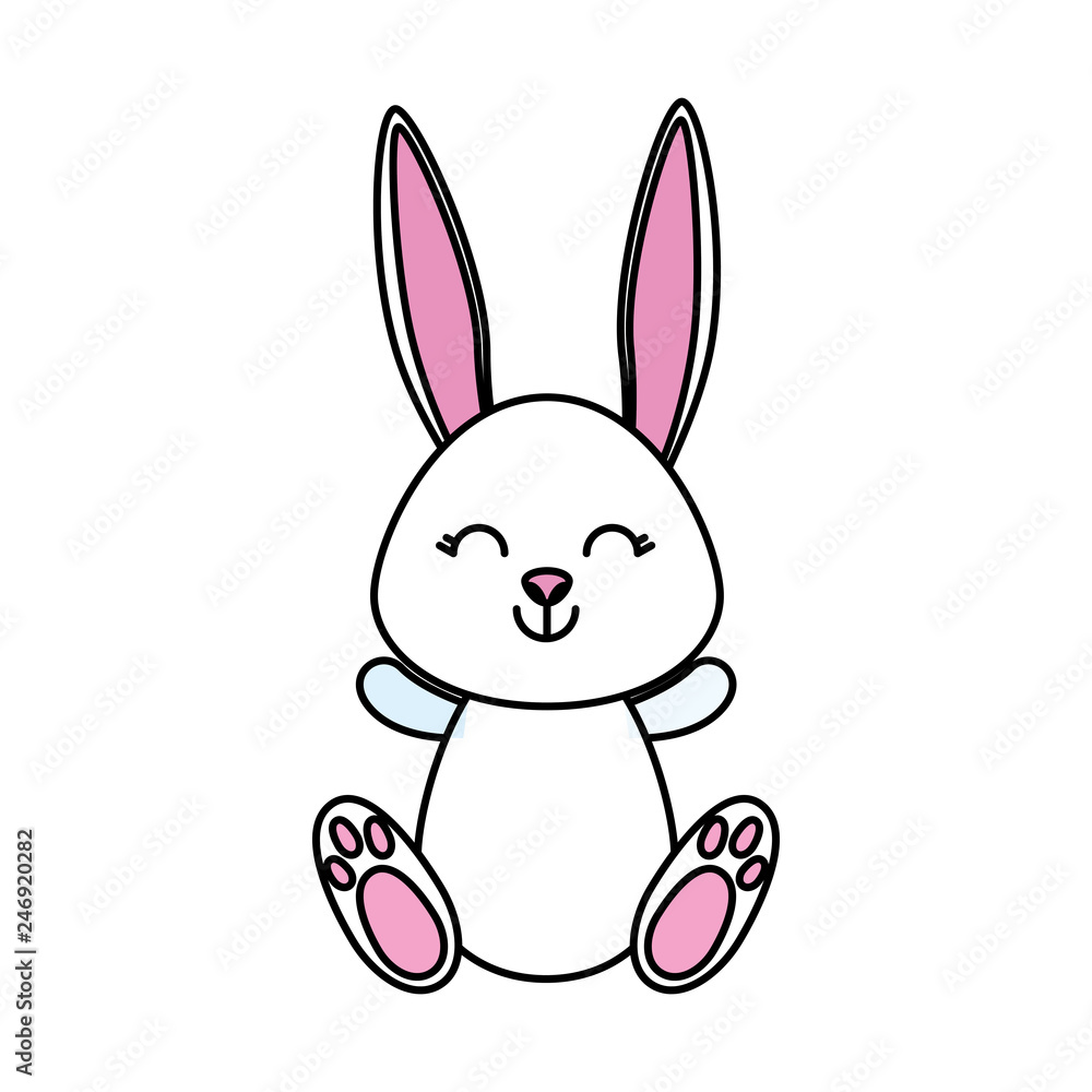 cute rabbit character icon cute rabbit character icon