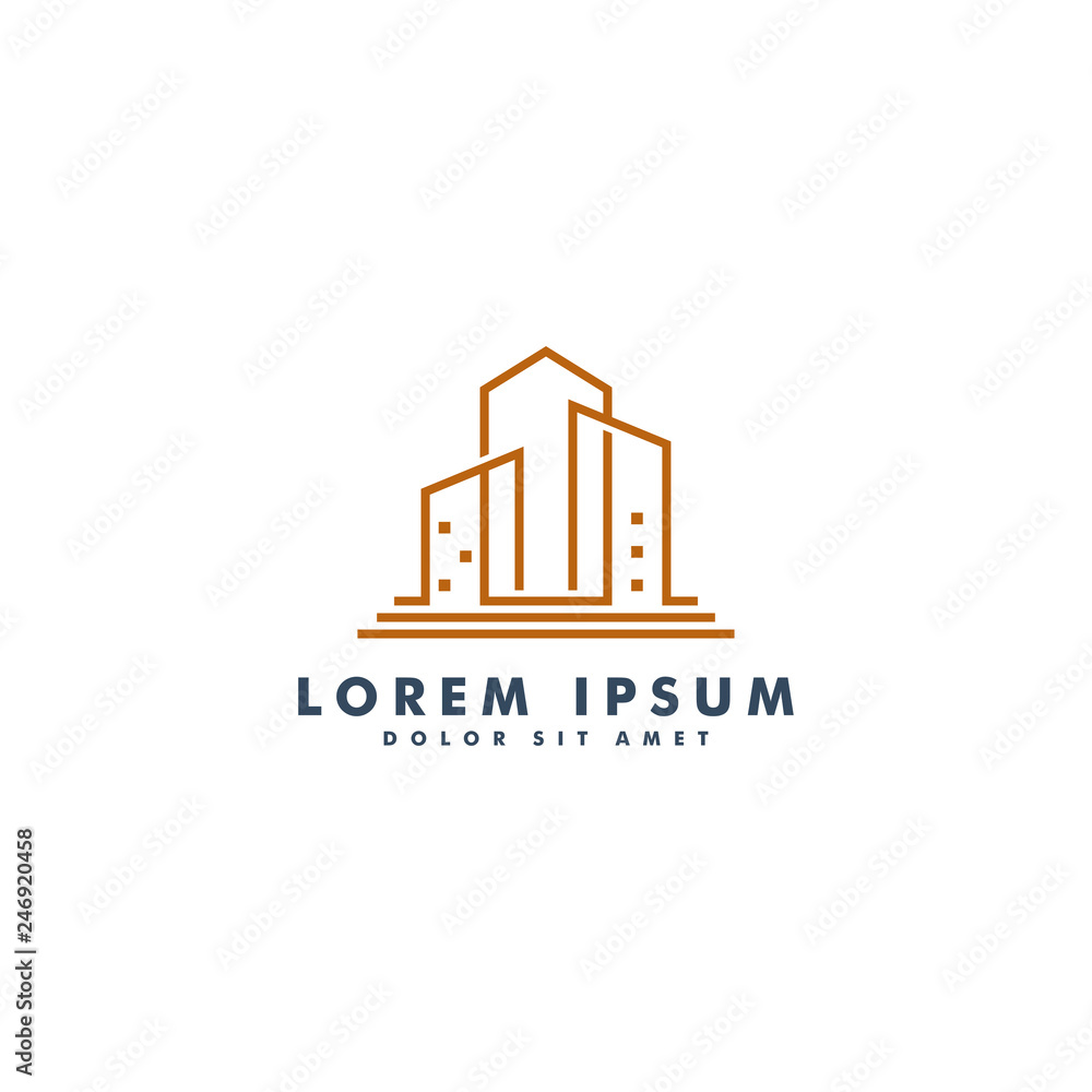 Home building icon, house sign and symbol design vector illustration