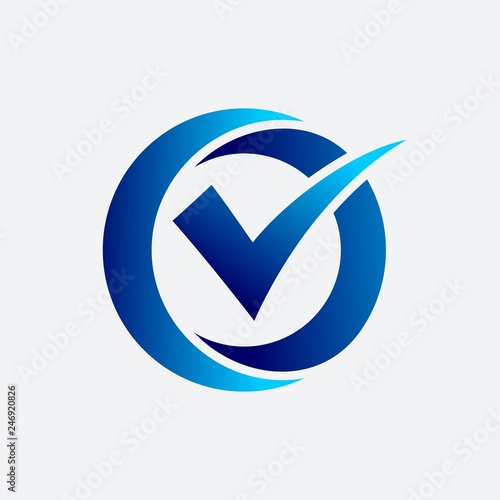 Tick Mark Letter O