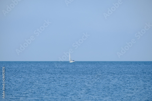 White Yacht in the Sea of Marmara, Istanbul, Turkey © Tereza