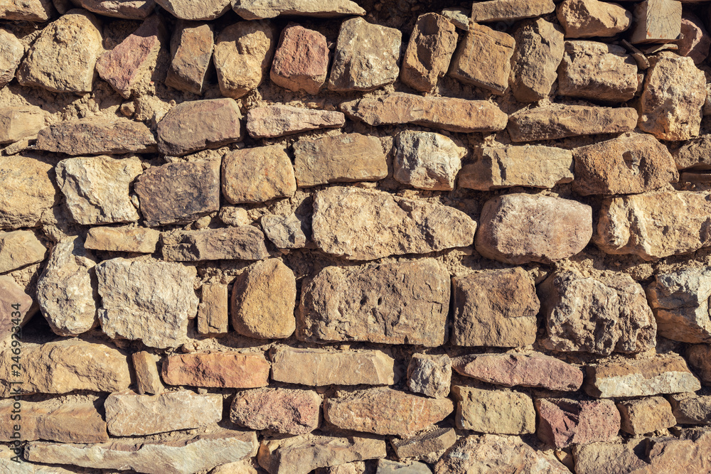 Ancient stone wall, hand work Ancient stone wall, hand work