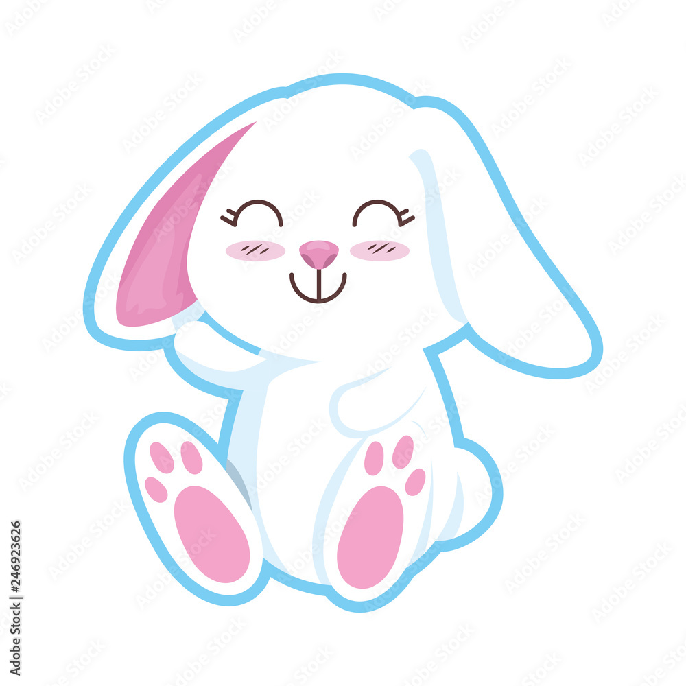 cute rabbit character icon cute rabbit character icon