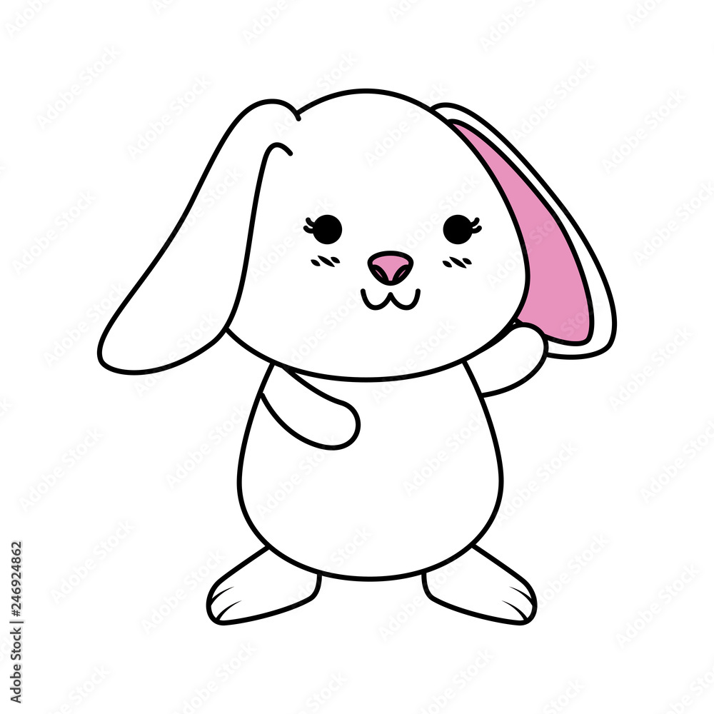 cute rabbit character icon cute rabbit character icon