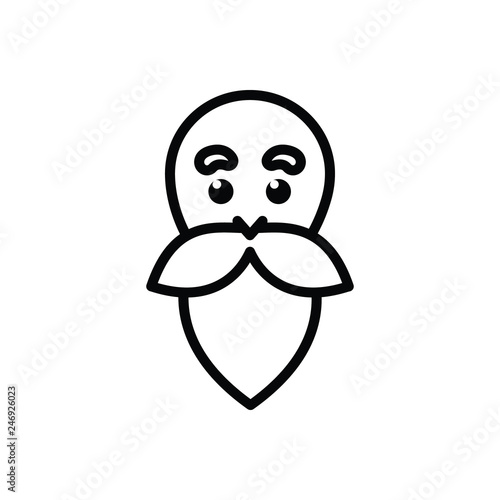 Black line icon for master pedagogue