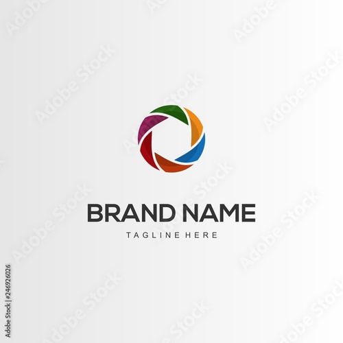 Free Download Circle Network Logo - GFXLoad