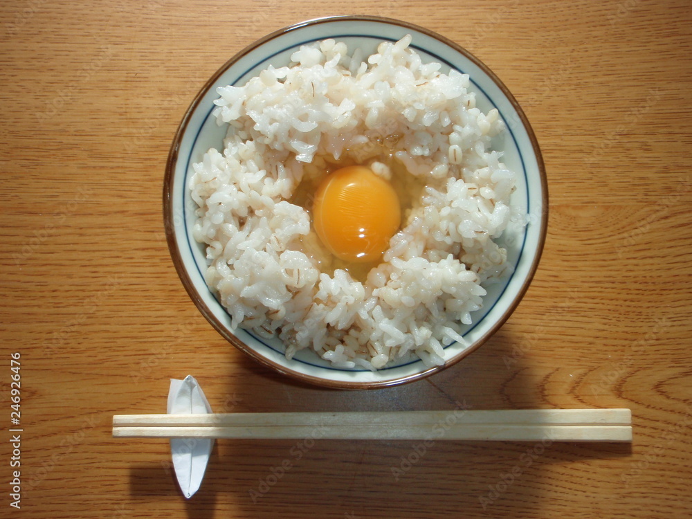 いただきます ～ 卵かけ麦ごはん