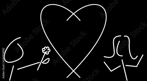 Valentinstag Karte