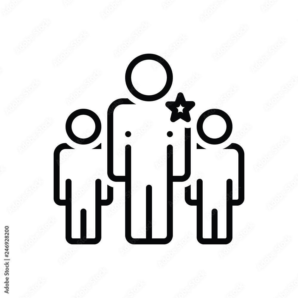 Black Line Icon For Seniority Superiority Stock Vector Adobe Stock Black line icon for seniority superiority stock vector adobe stock