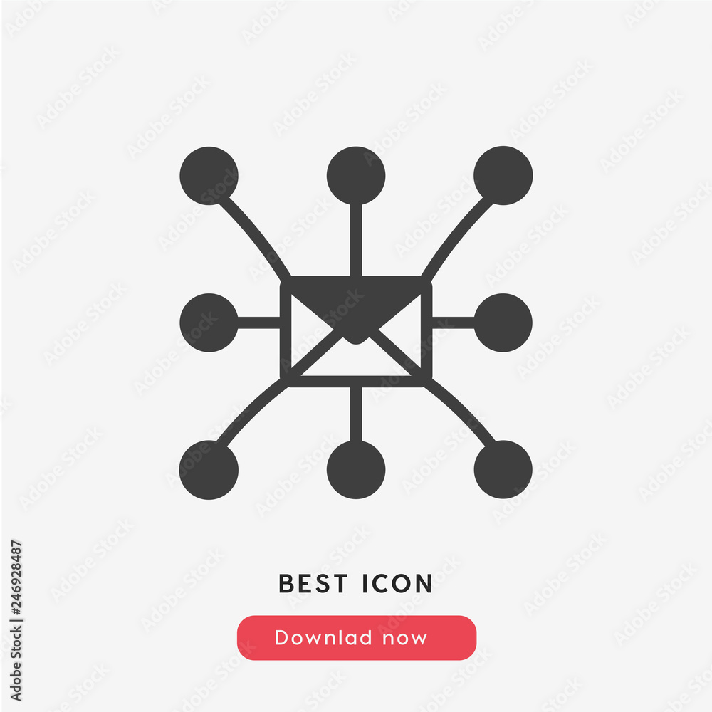 mail system icon vector symbol mail system icon vector symbol