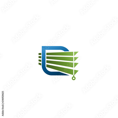 windows coverings logo vector abstract graphicWindow coverings icon. simple Window coverings logo concept on white background.