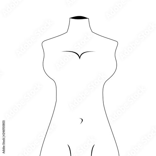 Körper Torso Frau