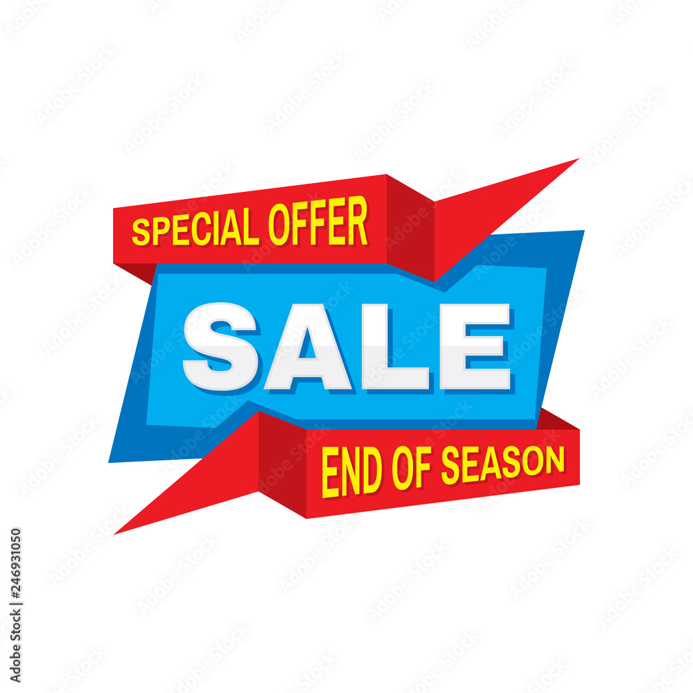Sale banner vector illustration. Special offer. End of season. Sale banner vector illustration. Special offer. End of season.