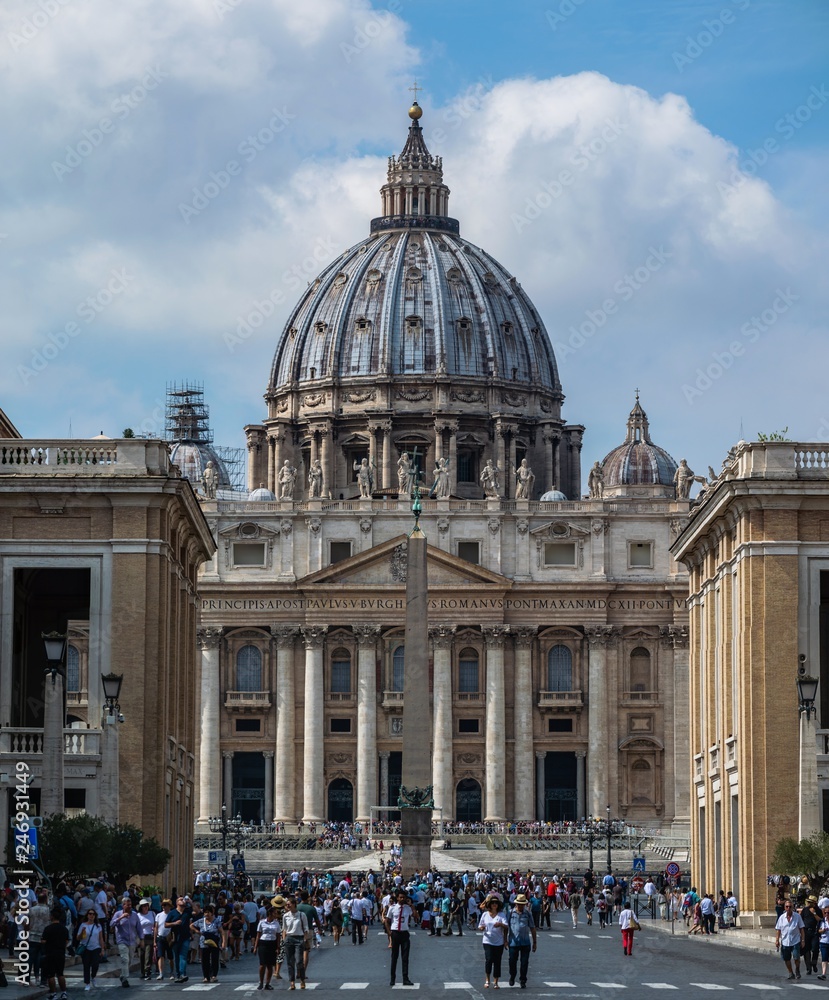 Dome of St. Peter's Basilica in Vatican City, Italy